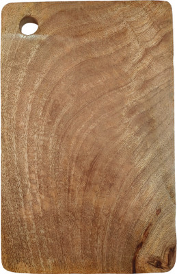Flipkart SmartBuy Mango Wood Chopping Board for Vegetable & Fruits Chopper Cutting Board Wooden Cutting Board(Brown Pack of 1 Dishwasher Safe)