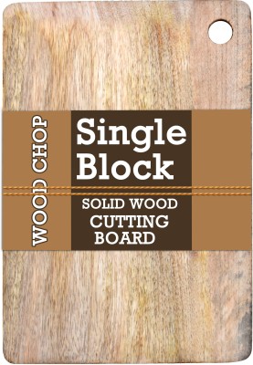 AM CRAFTS Single Solid Block Chopping Board Wood Chop mango No Cemical no varnish Wooden Cutting Board(Multicolor Pack of 1 Dishwasher Safe)