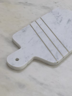 axis creation axis crreation cuting bord Marble Cutting Board(White Pack of 1 Dishwasher Safe)