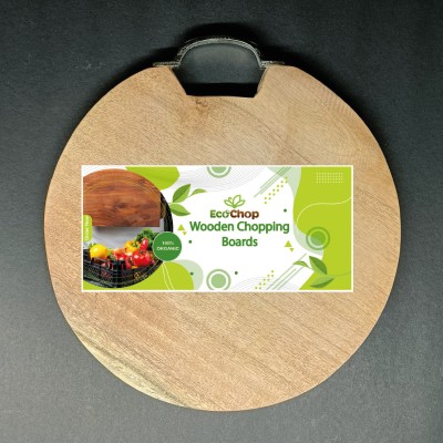 EcoChop EcoChop Wooden Cutting Board(Brown Pack of 1)