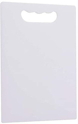 Bimex 22*34 Cm Size Plastic Chopping Board For Cutting Vegetables and Fruits Plastic Cutting Board(White Pack of 1 Dishwasher Safe)