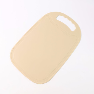 VibraNest Plastic Cutting Board(Beige Pack of 1 Dishwasher Safe)
