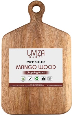 LIVIZA HOMES Mango Wooden Handle Chopping Boards/Chopping/Serving/Cutting Boards Wooden Cutting Board(Brown Pack of 1)