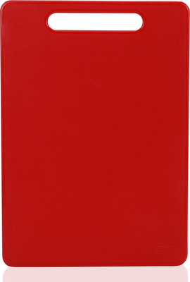 KOLORR Home Mate Large Pack of 1 Red Plastic Cutting Board(Red Pack of 1 Dishwasher Safe)