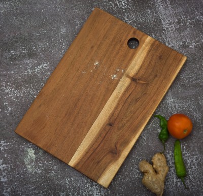 ONBV Wooden Cutting Board(Brown Pack of 1 Dishwasher Safe)