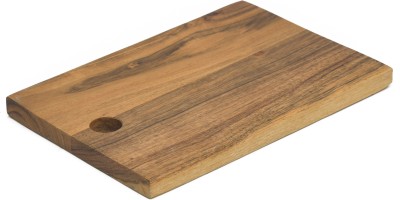 ONBV Acacia wood rectangle inner hole (CH) chopping board 10*7 Wooden Cutting Board(Brown Pack of 1 Dishwasher Safe)