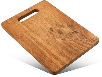 DC Enterprise Wood Chopping Cutting Board for Kitchen - BPA Free, Eco-Friendly (33 cmx 23 cm) Wooden Cutting Board(Brown Pack of 1 Dishwasher Safe)