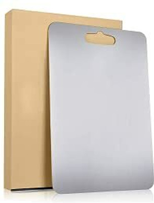 Puno Premium Stainless Steel Cutting Board For Perfect Chopping(size 21cm x 31cm) Stainless Steel Cutting Board(Steel Pack of 1 Dishwasher Safe)