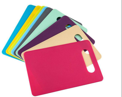 SHAMMS Plastic Cutting Board(Multicolor Pack of 1 Dishwasher Safe)