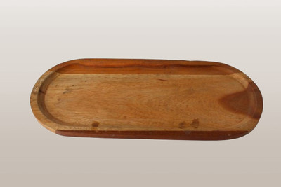 MS UNIQUE HANDICRAFTS Wooden Chopping & Serving Board – Multipurpose Kitchen & Dining Tray Wooden Cutting Board(Brown Pack of 1 Dishwasher Safe)