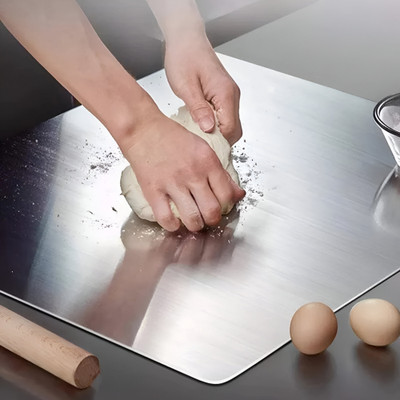 NORVIUM steel chopping board | chopping board | cutting board | steel cutting board Stainless Steel Cutting Board(Pack of 1 Dishwasher Safe)