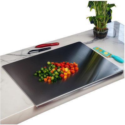JJM SS CB MEDIUM Stainless Steel Cutting Board(Steel Pack of 1 Dishwasher Safe)