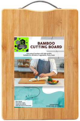 Excite Shoppers Quality Wooden Cutting / Chopping Board Perfect for Saving Time in Kitchen Wooden Cutting Board(Brown Pack of 1 Dishwasher Safe)