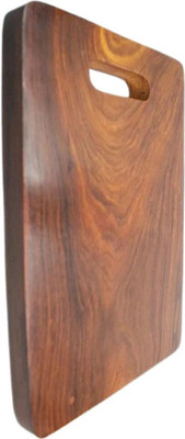 Click Nest Handcrafted Sheesham Wood Chopping Board | Reversible & Multipurpose Wooden Cutting Board(Brown Pack of 1)