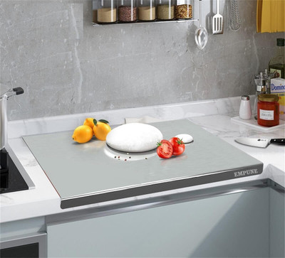 AMAR IMPEX Counter Top Chopping Board Stainless Steel Cutting Board(Silver Pack of 1 Dishwasher Safe)