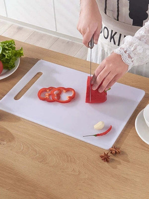 LSAxyz solid long life Nylon Cutting Board(White Pack of 1 Dishwasher Safe)