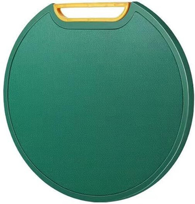 JASHKI ENTERPRISE Circle Double-Sided Chopping Board Chopping Block Thickened Kitchenware Plastic Cutting Board(Green Pack of 1 Dishwasher Safe)