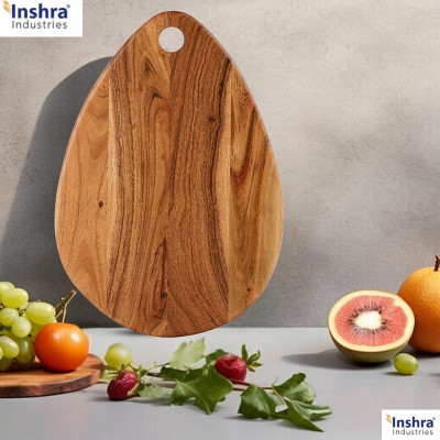 Inshra Inshra Acacia Wood Chopping cutting Board For Vegetables Fruits and Meat Wooden Cutting Board(Brown Pack of 1 Dishwasher Safe)