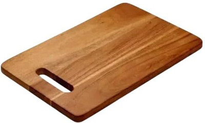 Golnil Wood Chopping Board for Vegetable & Fruits Chopper Cutting Board Wooden Cutting Board(Brown Pack of 1 Dishwasher Safe)