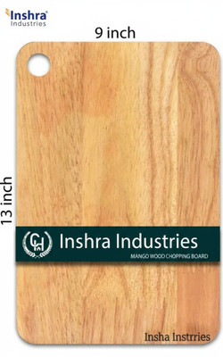 Inshra mango Wood Chopping cutting Board For Vegetables Fruits and Meat Wooden Cutting Board(Beige Pack of 1 Dishwasher Safe)