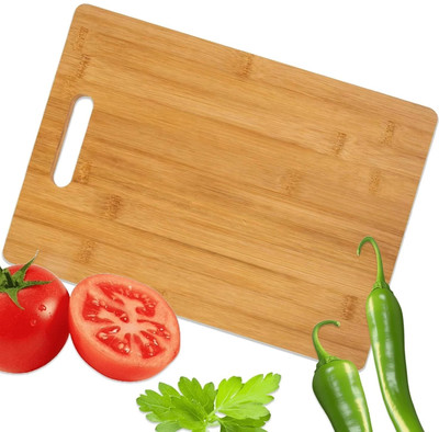 NTR Premium Wooden Cutting Board for Kitchen Chopping Bamboo Cutting Board(Multicolor Pack of 1 Dishwasher Safe)