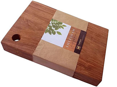 Hutson Sheesham/Rosewood Reversible Single Solid Block (15 x 10 x 2 Inch) (Extra Thick) Wooden Cutting Board(Brown Pack of 1 Dishwasher Safe)