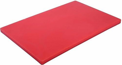 Kanha Professional Non-Slip Antibacterial Surface with Extra Thickness, 18x12 Inches Polypropylene Cutting Board(Red Pack of 1 Dishwasher Safe)
