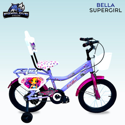 FOXGLOVE BELLA 16T VIOLET & PINK KIDS CYCLE IN DRESS GUARDS TYRE TUBE FOR AGE 5 TO 8 YRS 16 T (inch) Road Cycle(Single Speed, Purple, Rigid)