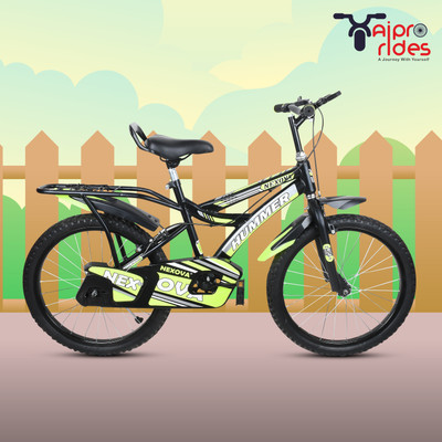 xaipro rides 20T HUMMER CARRIER GREEN CYCLE FOR 6 TO 9 YEARS KIDS 20 T (inch) BMX Cycle(Single Speed, Green, Rigid)
