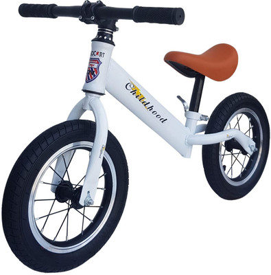 GOCART Kids Lightweight Bike Without Pedal Adjustable Seat Balance Bicycle 10 T (inch) BMX Cycle(Single Speed, White, Black, Rigid)