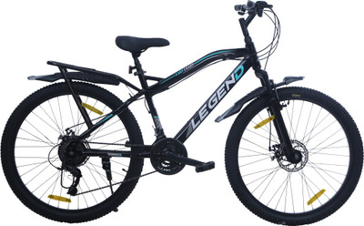EAST COAST LEGEND MultiSpeed Bike with inbuilt Carrier FS & DD Brake 26 T Mountain Cycle 26 T (inch) Mountain Cycle(21 Gear, Black, Only Front Suspension)