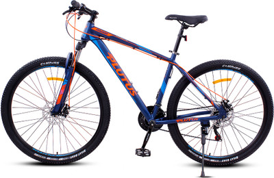 PLUTUS Radon Alloy MTB Cycle Age-12+ with Dual Disc Brake, Multi Speed (Orange) 29 T (inch) Mountain Cycle(21 Gear, Orange, Only Front Suspension)