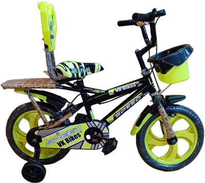 NEXOVA 14T LITTLE SPEED CARRIER PRO(FLORO GREEN) FO 3 TO 4 TEARS KIDS 14 T (inch) BMX Cycle(Single Speed, Green, Black, Rigid)
