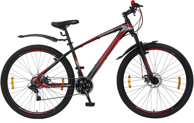 Kross Xcite 27.5T 21 Speed Unisex Mountain Bikes 40.64 Cm Frame - Matt Black Red 27.5 T Mountain Cycle(21 Gear, Red)