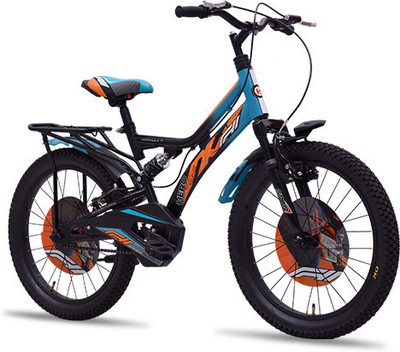 HERO CYCLES F11 | Dual Suspension | V Brake | Ideal for Kids 5 to 8 Years 20 T (inch) BMX Cycle(Single Speed, Black, Dual Suspension)