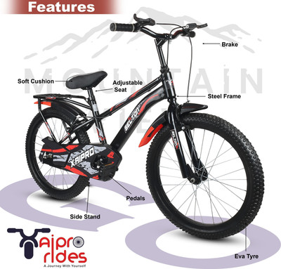 Xaipro 20T NEW TON RED 20 T (inch) BMX Cycle(Single Speed, Black, Rigid)