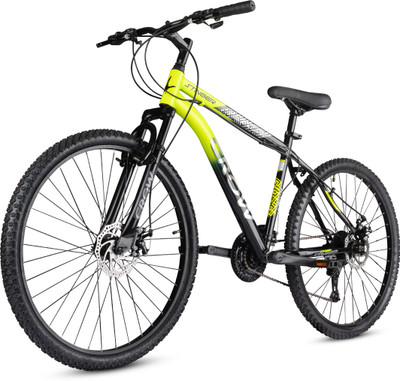 Crow STINGER 21 SPEED | DUAL DISC | FULLY FITTED 27.5 T (inch) Mountain Cycle(21 Gear, Black, Green, Dual Suspension)