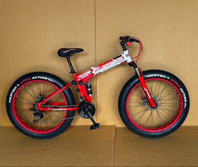 HouseOfCommon BEE FAT 26 T (inch) Folding Bikes/Folding Cycle(21 Gear, Multicolor, Dual Suspension)