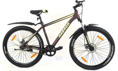 habrok bikes MTB-SS-COPPER 26 T (inch) Mountain Cycle(Single Speed, Brown, Dual Suspension)