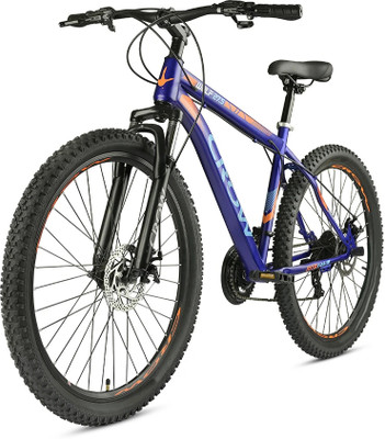 Crow WOLF 21 | FULLY FITTED | SHIMANO GEARED | MTB | FRONT SUSPENSION | DUAL DISC 27.5 T (inch) Mountain Cycle(21 Gear, Blue, Only Front Suspension)