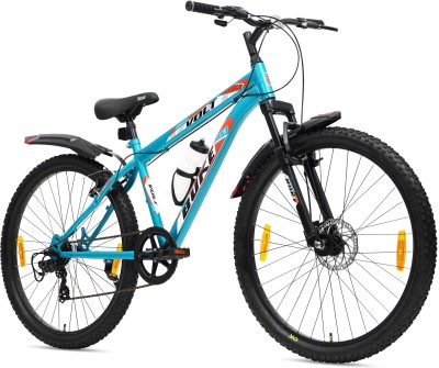 AVON Buke Volt MTB| 17.5-inch steel frame| 26 T Mountain Cycle(7 Gear, Green, Only Front Suspension)