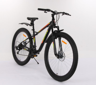 Vrock M-Racer Pro 29T Unisex Mountain Bike, 21 Speed Shimano, Steel Frame, Dual Disc 29 T (inch) Mountain Cycle(21 Gear, Black, Rigid)