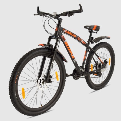 Buke Salvo 29T MTB |29Inch Wheel|18.5Inch Steel frame|Hybrid Cycle 29 T Hybrid Cycle/City Bike(21 Gear, Black, Only Front Suspension)