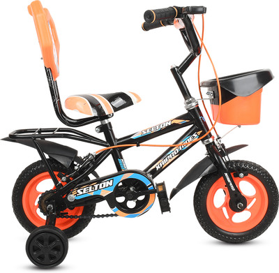 Xaipro 10T SELTON PVC RED CYCLE FOR BOYS AND GIRLS 10 T (inch) BMX Cycle(Single Speed, Black, Rigid)
