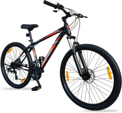 RIDERBOY BiCycle Mountain Cycle 26 T 21 Gear BLACK Only Front Suspension 26 T (inch) Mountain Cycle(21 Gear, Black, Only Front Suspension)
