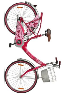 KUNDAN LAL CHAMAN LAL HERO 26 T MISS INDIA GOLD LADIES BICYCLE 24 T Road Cycle(Single Speed, Maroon, Pink)