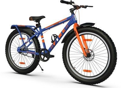 GANG FIRE Non Suspension Dual Disc Brake with IBC 26 T Fat Tyre Cycle(Single Speed, Blue, Orange)
