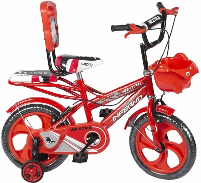 SPEED BIRD Robust Double Seat Kids Bicycle for Boys and Girl - Age Group 2-6 RED Cycle 14 T Road Cycle(Single Speed, Red)
