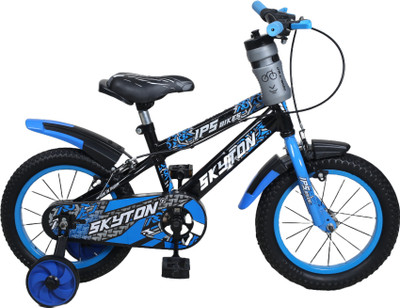 SKYTON 14" Kids Cycle for Boys & Girls (Age 2–5 Years) – Blue & Black 12 T (inch) Road Cycle(Single Speed, Blue, Rigid)
