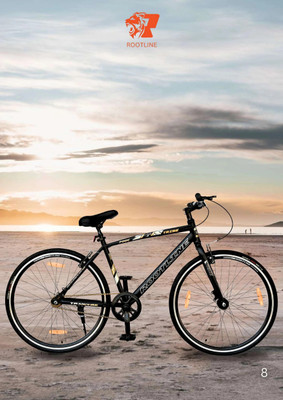 rootline Tribe 700C (Black) 26 T (inch) Hybrid Cycle/City Bike(Single Speed, Black, Rigid)